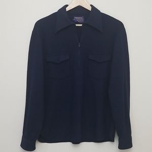 Pendleton Wool 3/4 Zip Pullover Sweater Medium